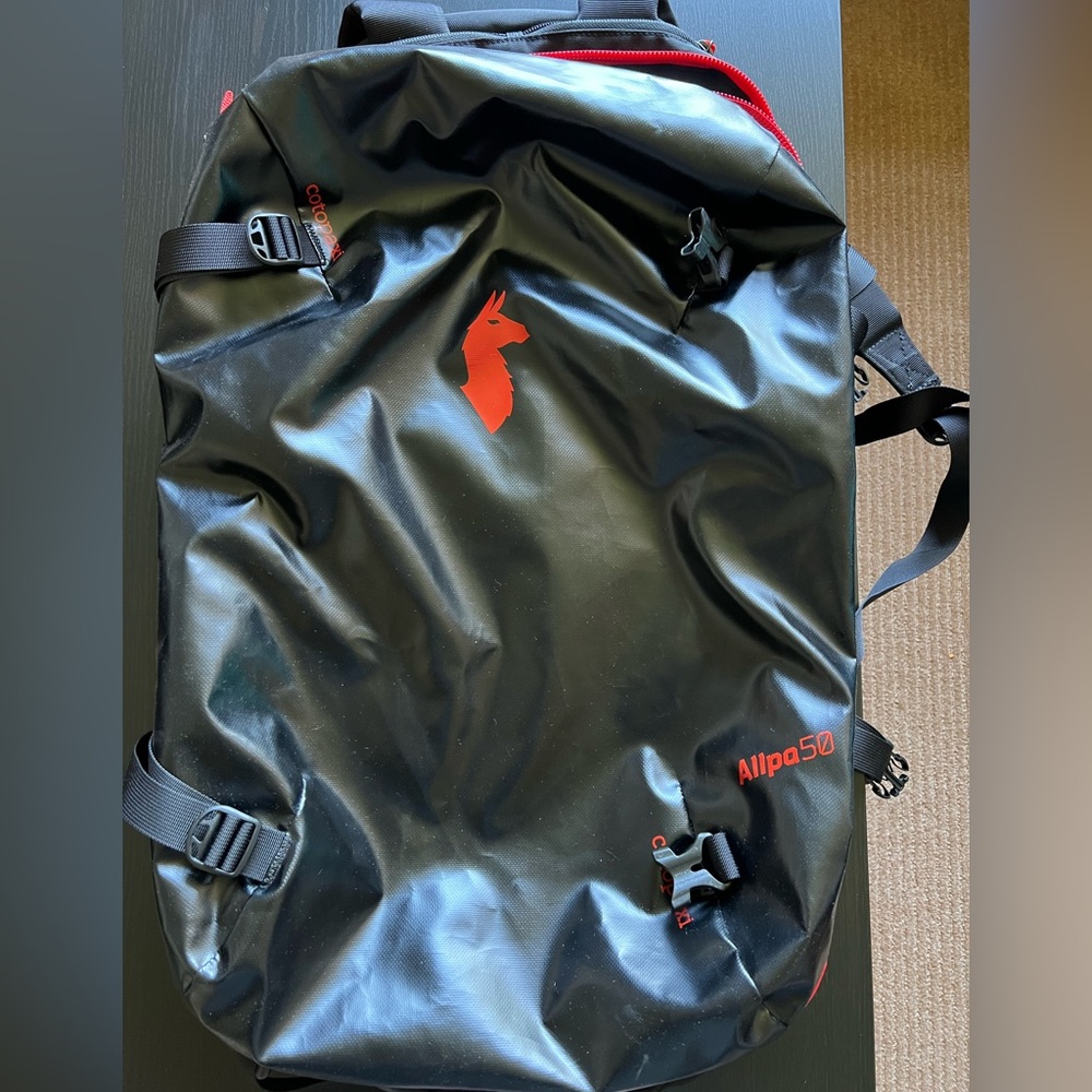 Cotopaxi Allpa50 Travel Backpack - Black/Red